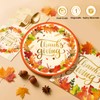 Thanksgiving Plates and Napkins Dinnerware Sets, Thanksgiving Disposable Paper Plate