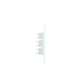 Legrand On-Q WP3412WH 12 Port Keystone Two Gang Wall Plate, Supports Keystone Insert, Screw-In Plastic, White