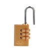 Lock 10CA Candado de combinación programable para maleta, latón, 20