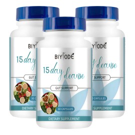 3pc Limpieza De 15 Das Mujeres Y Hombres Con Senna Sin Sabor - Producto Original de Alta Calidad,