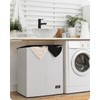 SOLEDI Luxury Double Laundry Hamper with Lid and Removable Bags,
