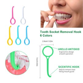 SIRLOMU 12 Piece Bracket Removal Kit, Invisible Bracket Remover, Invisible Bracket Chewer, Removal Kit, Invisible Bracket Mouth Corrector, Invisible Bracket Remover, Oral Care