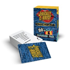 Lyrically Correct 90's Expansion Pack Music Trivia Card Game| Multi-Generational Family Gatherings, Adult Game Night and Fun Trivia