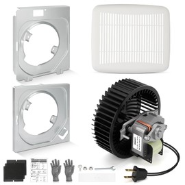 BKR60 Bathroom Ceiling Fan & Grille Kit – Quiet 60 CFM High Airflow Bathroom Exhaust Fan Replacement for 670, 671, 688-G, 688-H, 688-J, 688-K, 693, 695, 695-R02, 696N, 696N-R02, 690-A, 690NT-A