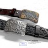 HA0038 Western Floral Scroll Engraved Belt Buckle Fits 1-1/2"(38mm) Belt