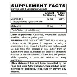 Bariatricpal Melatonina 10mg Cápsulas 60ct Sueño