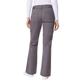 WallFlower Women's Feisty Curvy Cargo Flare Low Rise Belted Insta Stretch Juniors Pants, Black Pearl