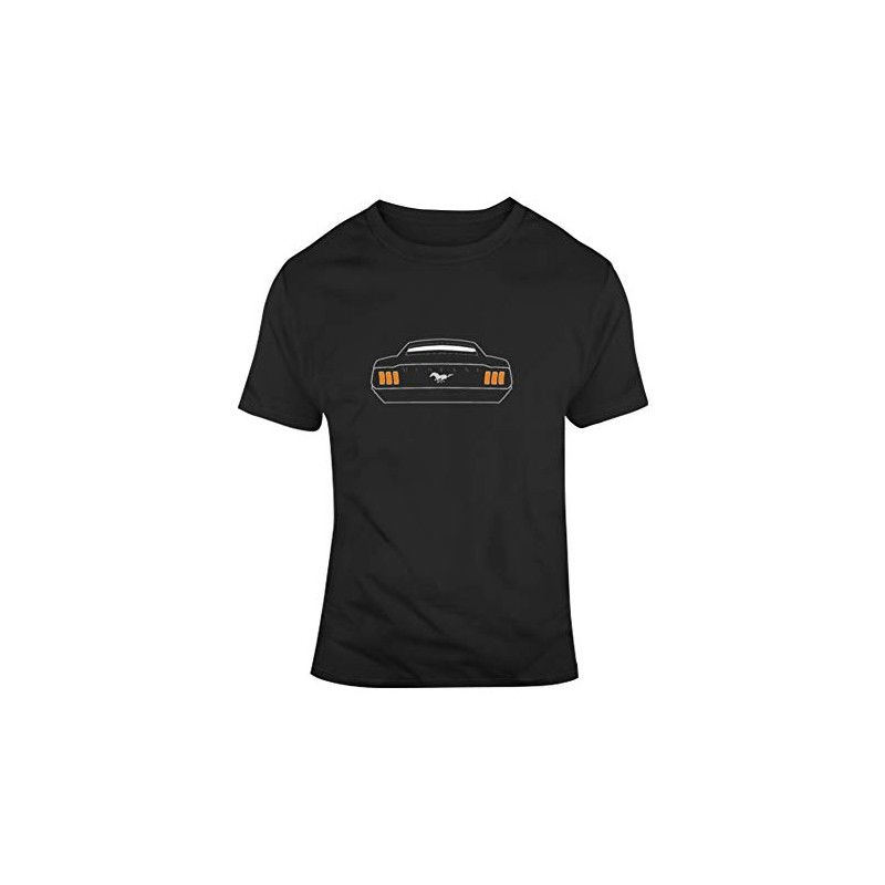 1967 Mustang Fastback Tail Lights T Shirt 6XL Black