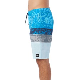 O'NEILL - Ba ador de 20 pulgadas a rayas para hombre, resistente al agua, con tela el stica de secado r pido y bolsillos, Mdt Blue | Lennox Print 20, 28