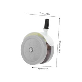 BIUDECO 4pcs Swivel Wheels for Walker Detachable and Easy to Install Walker Accessories Light Grey Caster Wheels for Smooth Maneuverability All Floors