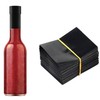 Black Shrink Bands,50x60mm 200 Pieces Black Shrink Wrap for Hot