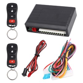 X AUTOHAUX Universal Car Keyless Entry System Door Lock Locking Remote Central Kit DC 12V LB405