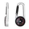 Penitue Compass Keychain, Mini Lightweight Pocket Hiking Compass Carabiner Camping