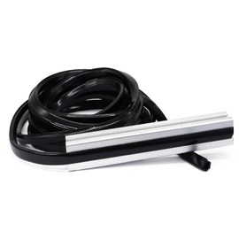 BLCCLOY 4M Aluminum Extrusion 8mm Profile Cover Seal Strip 30x30mm & 1.5x1.5in Rail - Black