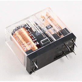 Omron G2R-2A-DC12 DPST-NO 5A 12VDC-Coil, 275 Ohm, PCB-Pin Power Relay, Qty-5