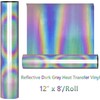 HTVVETUR Reflective Rainbow HTV Heat Transfer Vinyl Roll 12 Inch