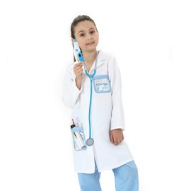 Sincere Party Unisex Children's Doctor Costume Doctor Role Play Set Style B 5-7 Years