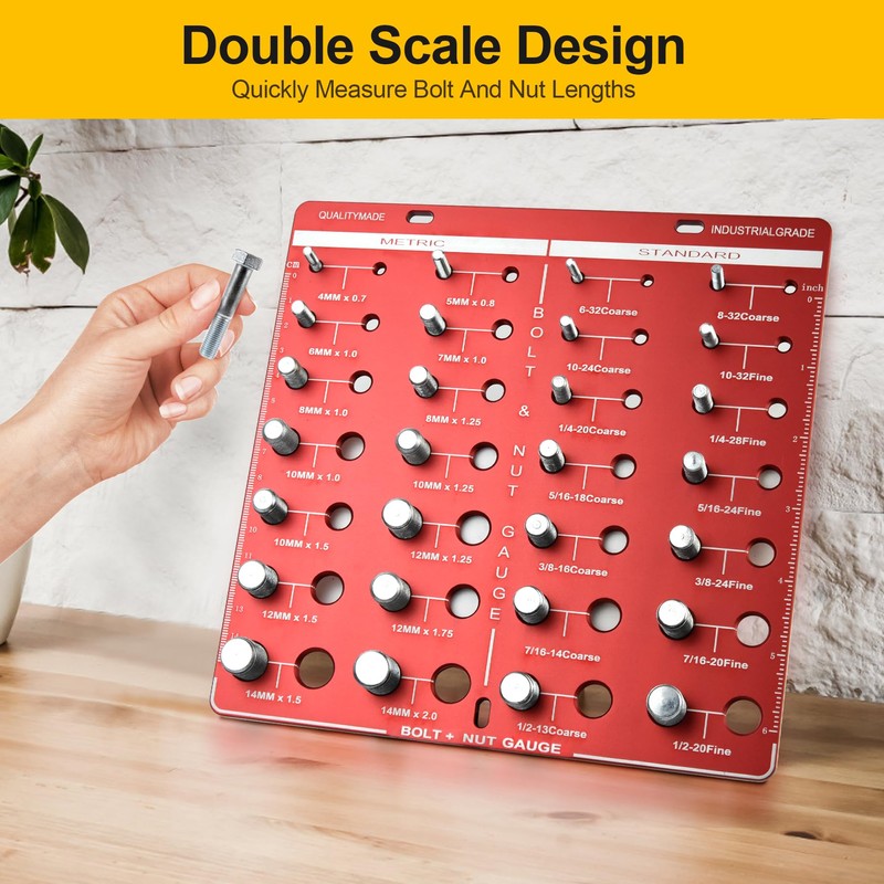 28 Thread Checker, Nut and Bolt Thread Checker, Bolt Size