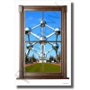 Atomium in Belgium - Window View - NEW World Travel Poster