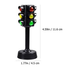 Garneck 12Pcs Kids Traffic Light Toy Simulation Mini Traffic Signal Light Lamp Models for Early Education - Street Construction Signs Playset for Child Toddler
