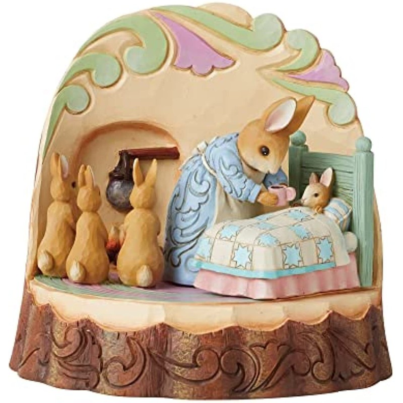 Jim Shore Beatrix Potter Mrs Rabbit with Bunnies Figurine 6.69