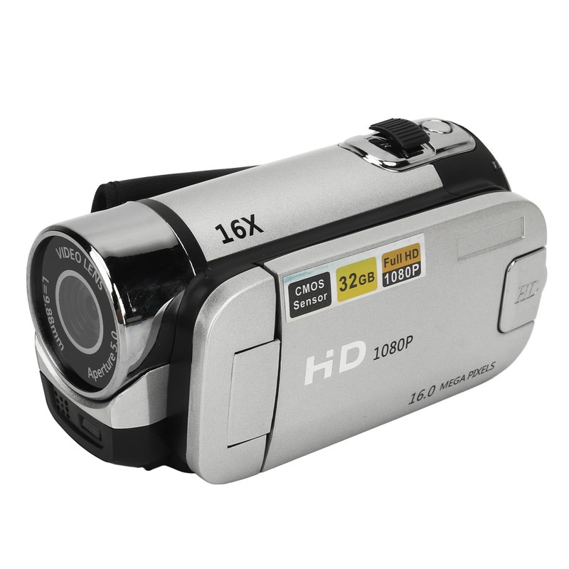 Video Camera Camcorder, 1080P 16MP Digital Camera Recorder, 2.4 Inch