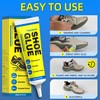 Shoe Glue, Shoe Repair Adhesive Flexible, Waterproof, Clear, Super Strong