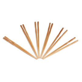 BambooMN Premium Reusable Japanese Bamboo Chopsticks, Twisted 9 inch - 120 Pairs