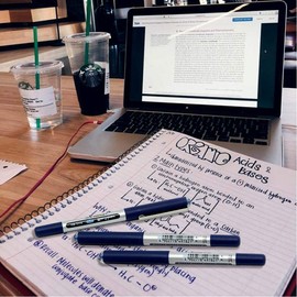 uni-ball Eye Micro UB-150 Fine Rollerball Pen - Blue, Pack of 3