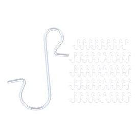 Mgoodoo 120 Pack Christmas Ornament Hooks, Xmas Ornament Hangers Metal Hooks S-Shaped for Christmas Tree Party Balls Decoration-Silver