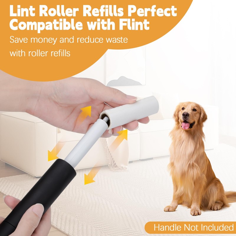 Lint Roller Refill Compatible with Flint,10 Pack