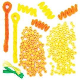 Baker Ross Daffodil Bead Decorations - Pack of 4, Craft Kits for Kids (AT585)