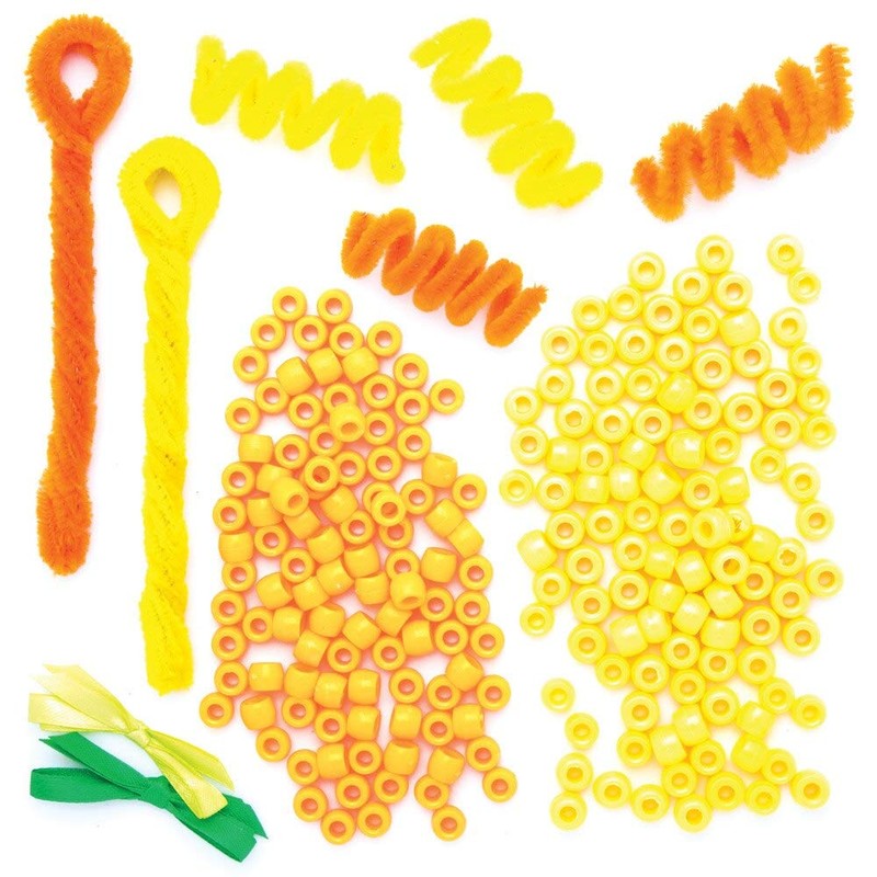 Baker Ross Daffodil Bead Decorations - Pack of 4, Craft