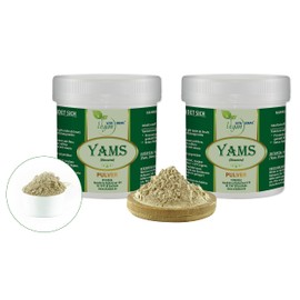VITA IDEAL Vegan® Yams - Root 2 x 300 g Powder - Dioscorea - Yam Root - Daily Serving 1000 mg YAM Root, Natural, Vegetable & No Additives, Includes Measuring Spoon