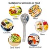 Oidnvay 4 Pieces Asian Retro Ceramic Rice Spoons Curved Handle