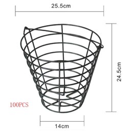 Main Products Metal Range Golf Ball Baskets with Handle, Golf Ball Storage Bucket, Holds 100 Golf Balls (Golf Balls Not Included)