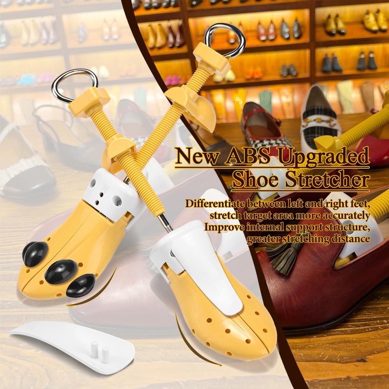 RIRPUAE Shoe Stretchers for Men Women Wide Feet, 4-Way Adjustable
