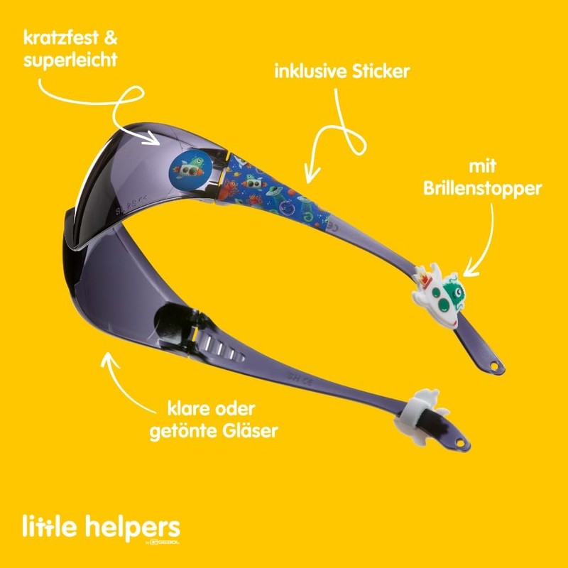 Schutzbrille "Little Helpers" Getönt - Weltall - Multipack 2 Stk.