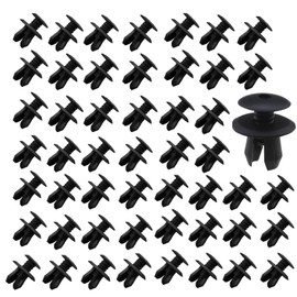 Pack of 100 Mounting Clips for VW T4 T5, 701867299, 70186729901C, 70186729982V, 7018672999B9, 7H086729901C, Replacement Door Panel Bracket for 9mm Hole (Black)