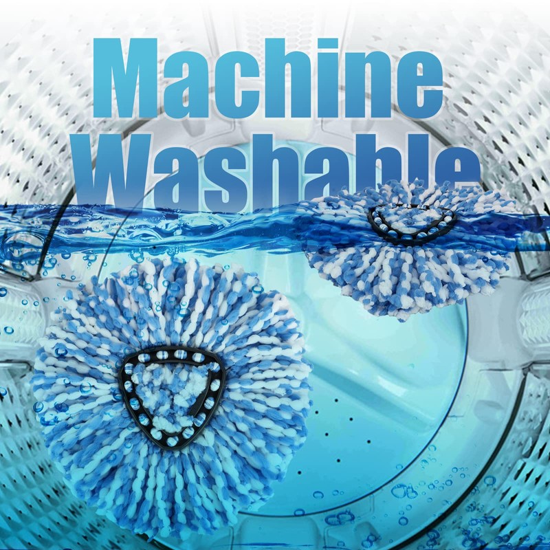 Sgizoku Mop Heads with Spin Mop Base Compatible with Viledar