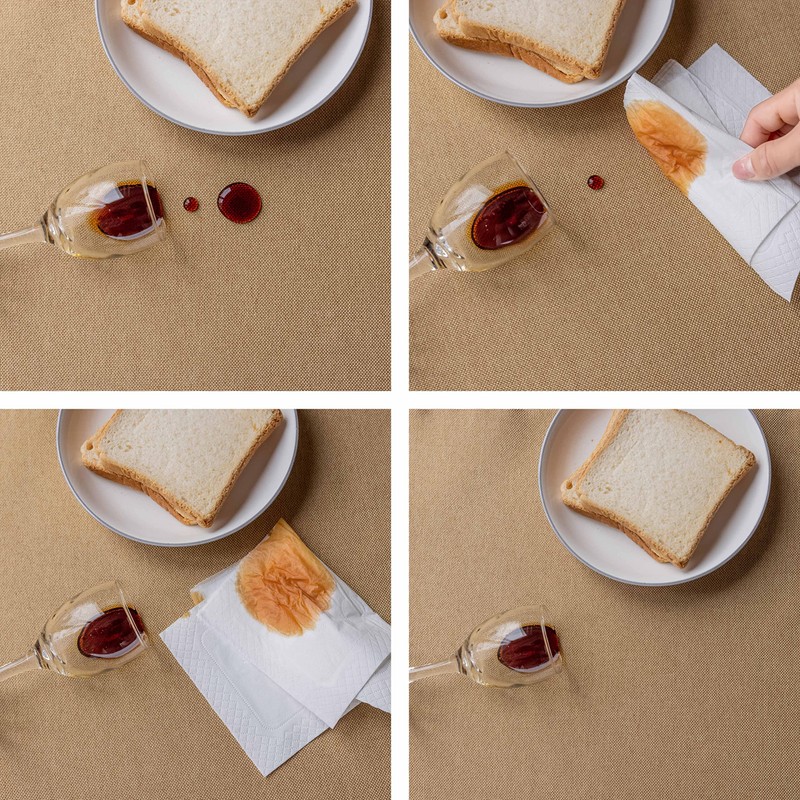 Home Brilliant Table Cloth Rectangular Washable, Waterproof Tablecloth Faux Linen