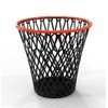 Pierre Henry 080349 Polypropylene Basket, Black/Orange, One Size