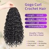 Gogo Curl Crochet Hair 18 Inch 7 Packs Pre looped