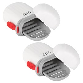 ChiiGe Travel Soap Box - Portable Double-Layer Soap Dish with Drainage Tray for a Clean and Convenient Journey Wavy soapbox (2 PCS White