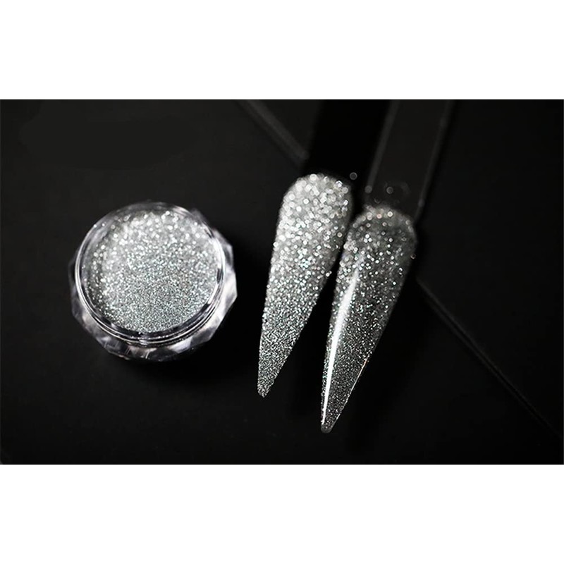 8 Colors Glitter Nail Powder Aurora Pearl Powder Nail Glitter