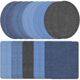 20 Piezas Parches Termoadhesivos Vaquero, Parches Ropa Termoadhesivos, Parches de Planchado, Parche de Reparación, Parche de Aplicación Autoadhesivo para Jeans,Pantalon, para Infantil y Adultos