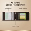 Magnetic Golf Scorecard Holder, Premium Leather Golf Yardage Book, Fits
