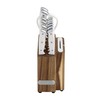 Farberware Edgekeeper Triple Riveted Slim Acacia Knife Block Set with