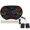 Electronic Drum Pad Portable Colored Hand Rolled Adult Beginner Percussion