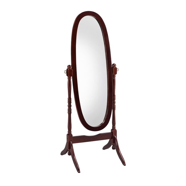 TREATLIFE HOME 59.25" Tall Standing Wooden Floor Mirror with Adjustable